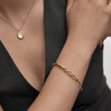 Pulsera Gala en Plata 925 Bañada en Oro de 18 Kt