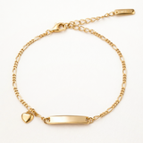 Pulsera Label en Plata 925 Bañada en Oro de 18 Kt