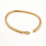 Pulsera Golden Spiral en Plata 925 Bañada en Oro de 18 Kt