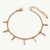 Pulsera Zaria en Plata 925 Bañada en Oro de 18 Kt
