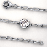 Pulsera Traccia Punto en Plata de Primera Ley