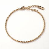 Pulsera Cordón en Plata 925 Bañada en Oro de 18 Kt