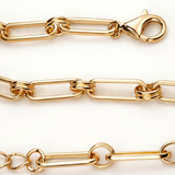 Pulsera Traccia en Plata 925 Bañada en Oro de 18 Kt