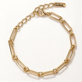 Pulsera Traccia en Plata 925 Bañada en Oro de 18 Kt