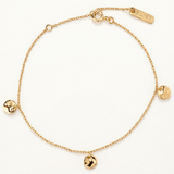 Pulsera Medallas en Plata 925 Bañada en Oro de 18 Kt