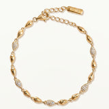 Pulsera Moiré en Plata 925 Bañada en Oro de 18 kt