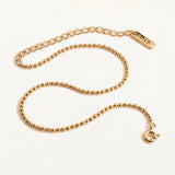 Pulsera Bolitas en Plata 925 Bañada en Oro de 18 Kt