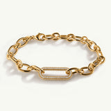 Pulsera Erya en Plata 925 Bañada en Oro de 18 Kt