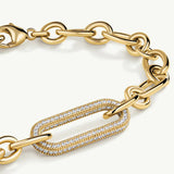 Pulsera Erya en Plata 925 Bañada en Oro de 18 Kt
