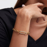 Pulsera Erya en Plata 925 Bañada en Oro de 18 Kt