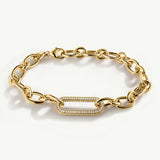 Pulsera Erya en Plata 925 Bañada en Oro de 18 Kt