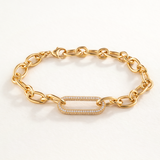 Pulsera Erya en Plata 925 Bañada en Oro de 18 Kt