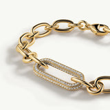 Pulsera Erya en Plata 925 Bañada en Oro de 18 Kt