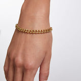 Pulsera Linka en Plata 925 Bañada en Oro de 18 Kt