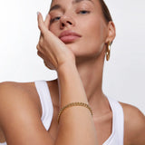 Pulsera Linka en Plata 925 Bañada en Oro de 18 Kt