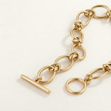 Pulsera Links Open en Plata 925 Bañada en Oro de 18 Kt