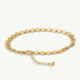 Pulsera Discos en Plata 925 Bañada en Oro de 18 Kt
