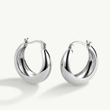 Pendientes Aro Luma en Plata de Primera Ley