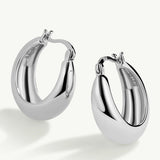 Pendientes Aro Luma en Plata de Primera Ley