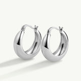 Pendientes Aro Luma en Plata de Primera Ley