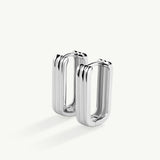 Pendientes Sleek Lines Bloc en Plata de Primera Ley