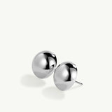 Pendientes Bold Stud Maxi en Plata de Primera Ley