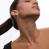 Pendientes Aro Mini Beads en Plata de Primera Ley