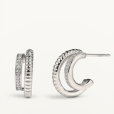 Pendientes Caela Line en Plata de Primera Ley