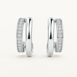 Pendientes Caela Duo en Plata de Primera Ley