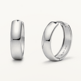 Pendientes Aro Rivet en Plata de Primera Ley