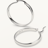 Pendientes Aro Orbit Slim en Plata de Primera Ley