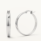 Pendientes Aro Orbit Slim en Plata de Primera Ley