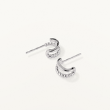 Pendientes Mini Beads Twin en Plata de Primera Ley