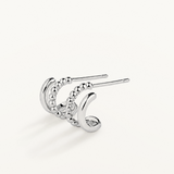 Pendientes Mini Beads Twin en Plata de Primera Ley