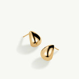 Pendientes Juli 13 mm en Plata 925 Bañada en Oro de 18 Kt