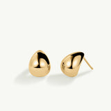 Pendientes Juli 13 mm en Plata 925 Bañada en Oro de 18 Kt