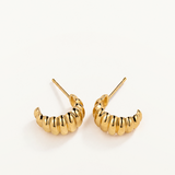 Pendientes Coil en Plata 925 Bañada en Oro de 18 Kt