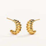 Pendientes Coil en Plata 925 Bañada en Oro de 18 Kt