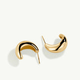 Pendientes Bold Dune en Plata 925 Bañada en Oro de 18 Kt