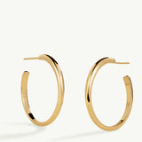 Pendientes Aro Lena en Plata 925 Bañada en Oro de 18 Kt