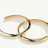 Pendientes Aro Lena en Plata 925 Bañada en Oro de 18 Kt
