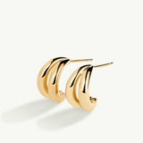 Pendientes Links Blend en Plata 925 Bañada en Oro de 18 Kt