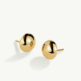 Pendientes Bold Stud Midi en Plata 925 Bañada en Oro de 18 Kt
