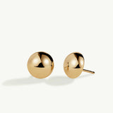 Pendientes Bold Stud Midi en Plata 925 Bañada en Oro de 18 Kt