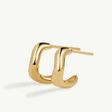 Pendientes Sirel en Plata 925 Bañada en Oro de 18 Kt