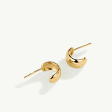 Pendientes Bold Nora en Plata 925 Bañada en Oro de 18 Kt