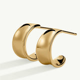 Pendientes Anvil Arc en Plata 925 Bañada en Oro de 18 Kt