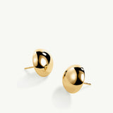 Pendientes Bold Stud Mini en Plata 925 Bañada en Oro de 18 Kt