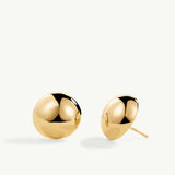 Pendientes Bold Stud Mini en Plata 925 Bañada en Oro de 18 Kt