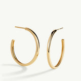Pendientes Aro Lena Mini en Plata 925 Bañada en Oro de 18 Kt